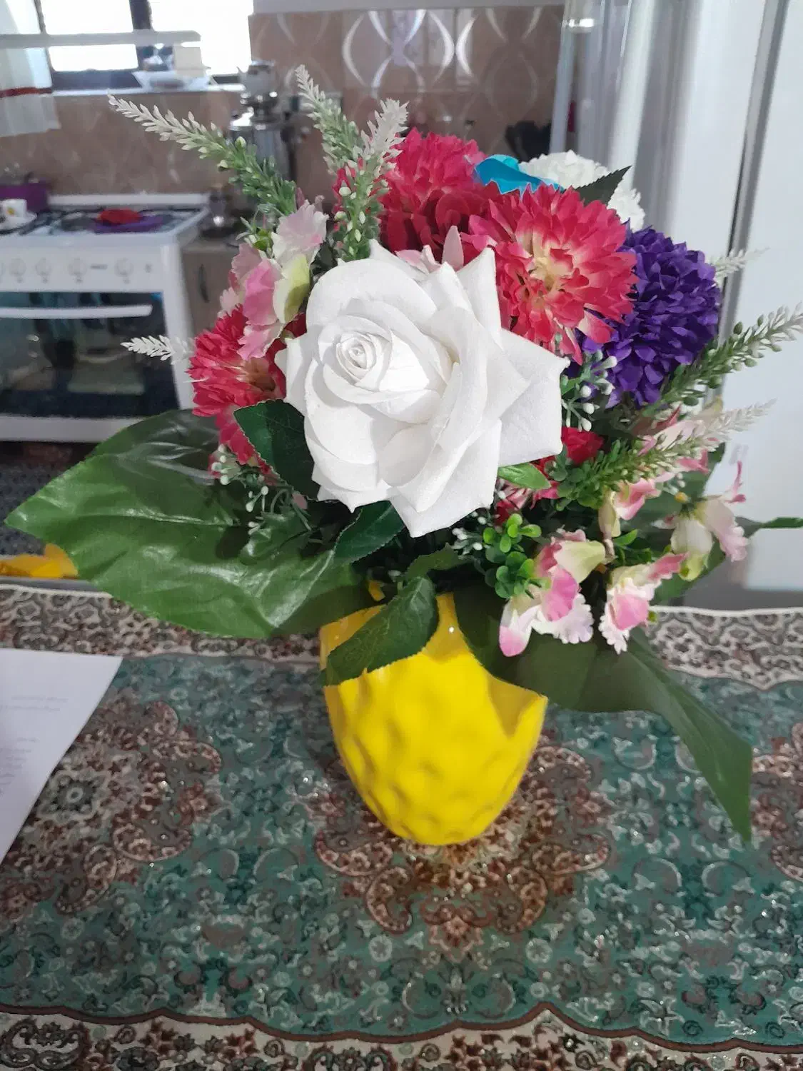 گل های مصنوعی  با گلدان|گل مصنوعی|ارومیه, |دیوار