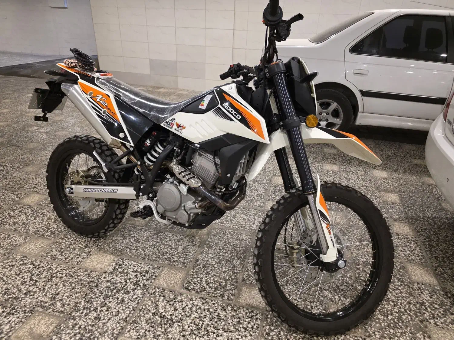 تریل ایران دو چرخ x2 سفید نارنجی|موتورسیکلت|مشهد, شهرک امام هادی (شهرک غرب)|دیوار