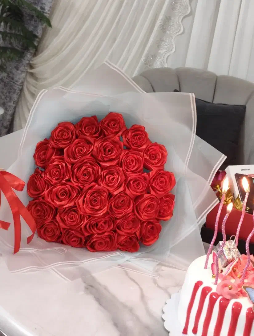 رز روبانی|گل مصنوعی|مشهد, طبرسی شمالی|دیوار