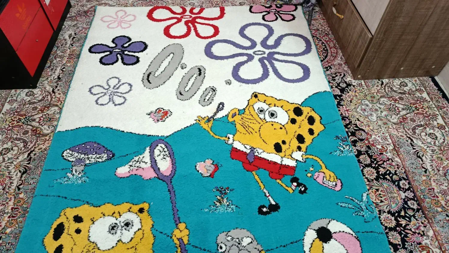 قالی اوتاق کودک|فرش|بروجن, |دیوار