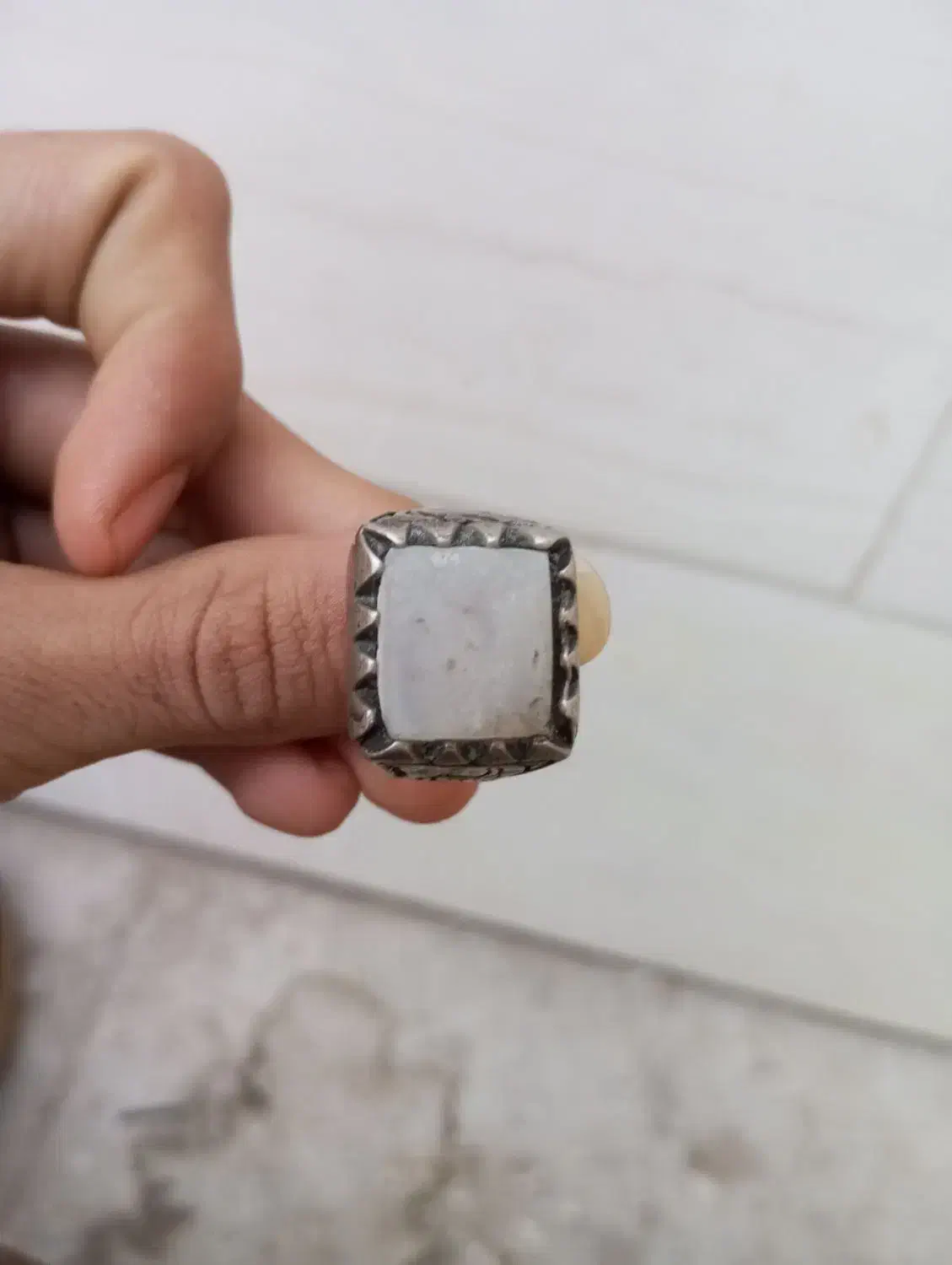 انگشتر عقیق سلیمانی کهنه کهنه|جواهرات|زابل, |دیوار