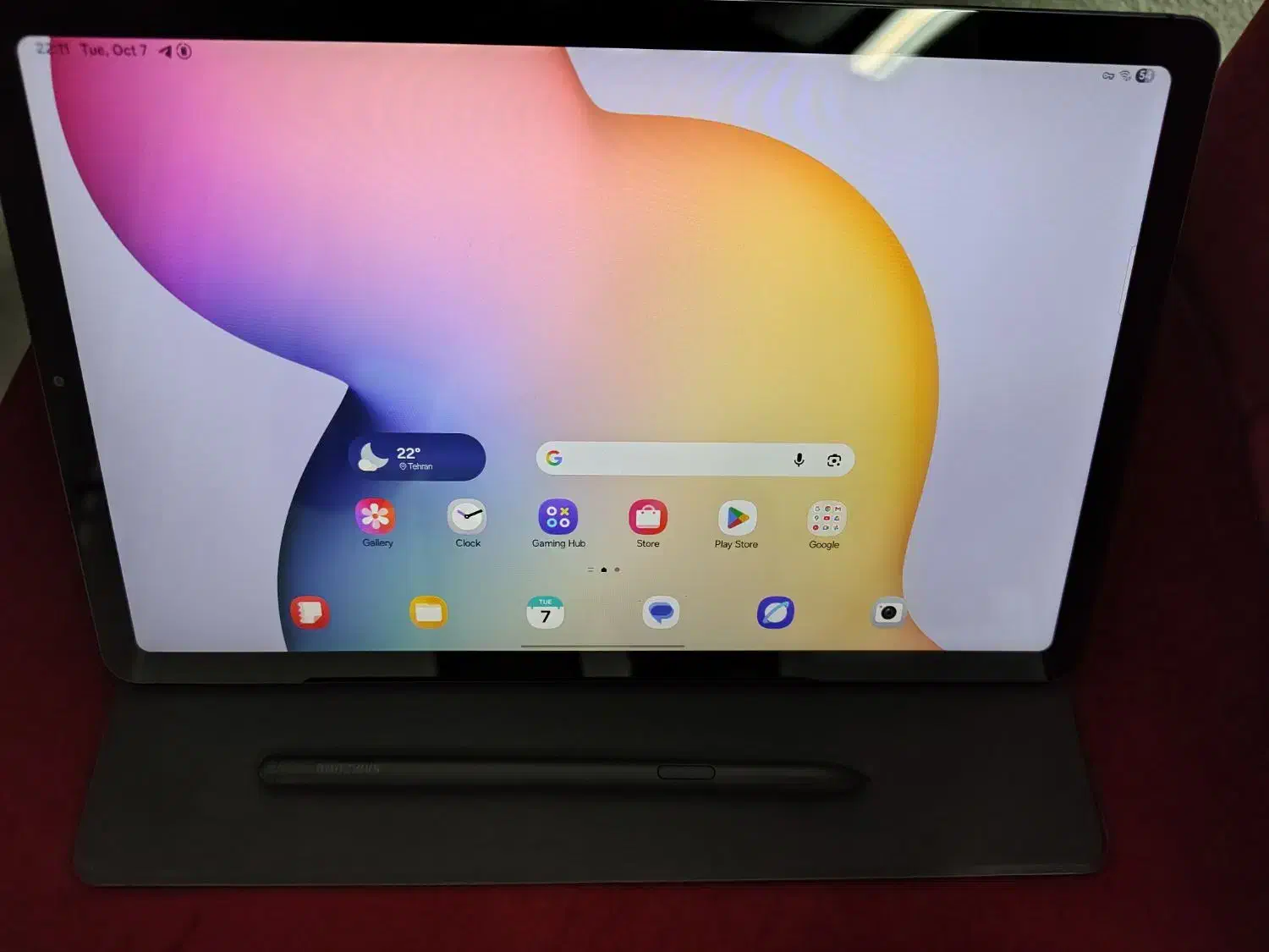 تبلت سامسونگ S6 lite 2024 به همراه کاور اورجینال|تبلت|تهران, مرزداران|دیوار