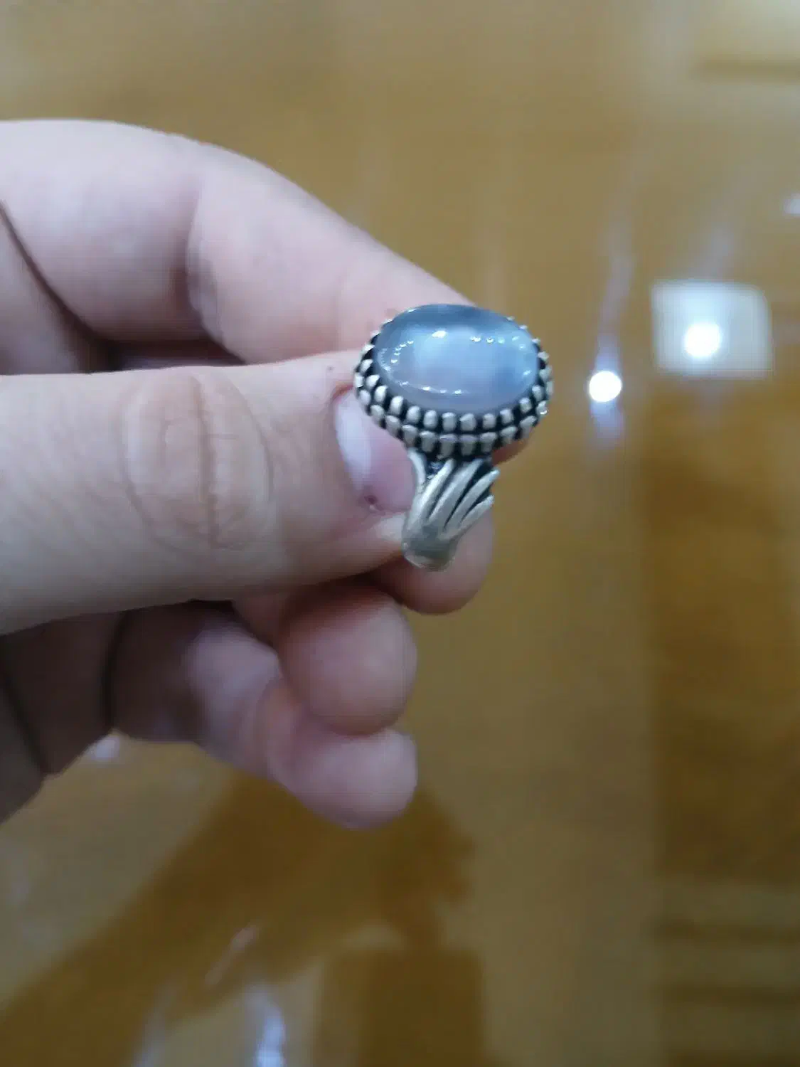 انگشتر عقیق کبود و شجر|کلکسیون اشیاء عتیقه|آران و بیدگل, |دیوار