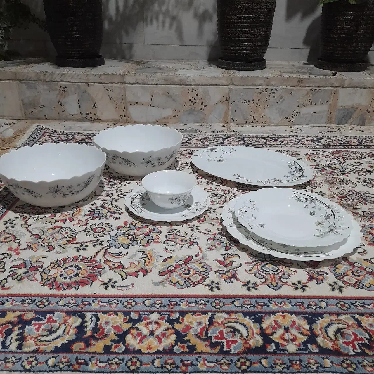 سرویس ارکوپال|ظروف سرو و پذیرایی|لاهیجان, آهندان|دیوار