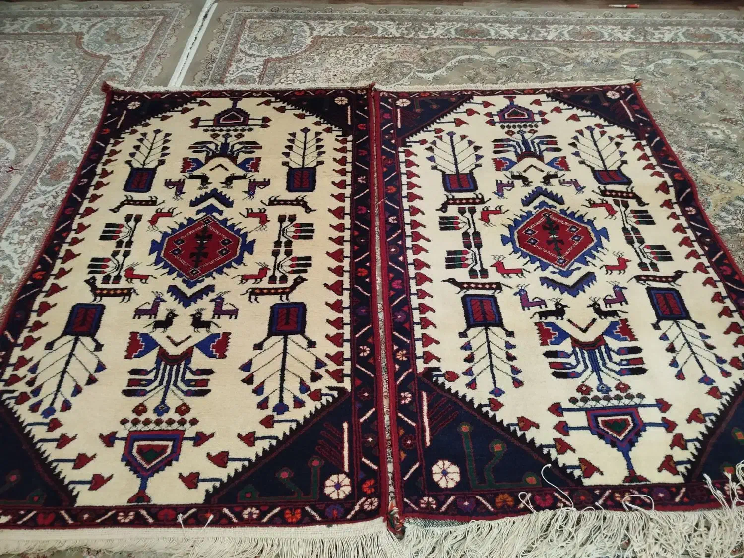 فرش دستبافت|فرش|بوئین زهرا, |دیوار