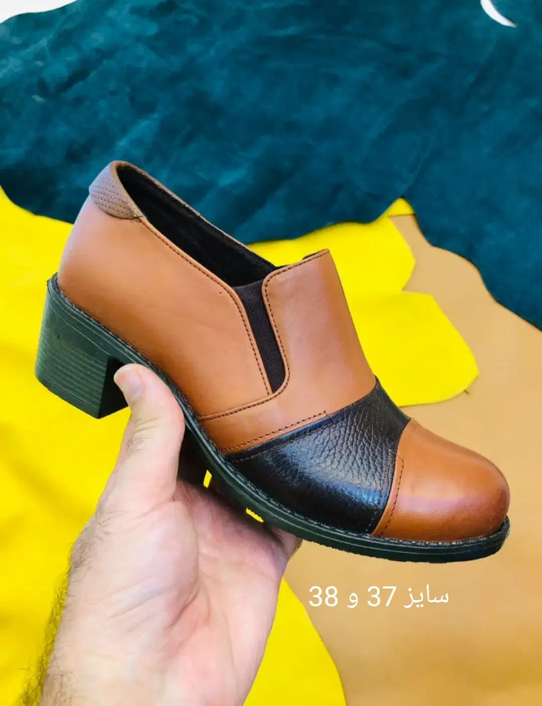 کفش تمام چرم طبیعی زنانه تک سایز|کیف، کفش، کمربند|اردبیل, |دیوار