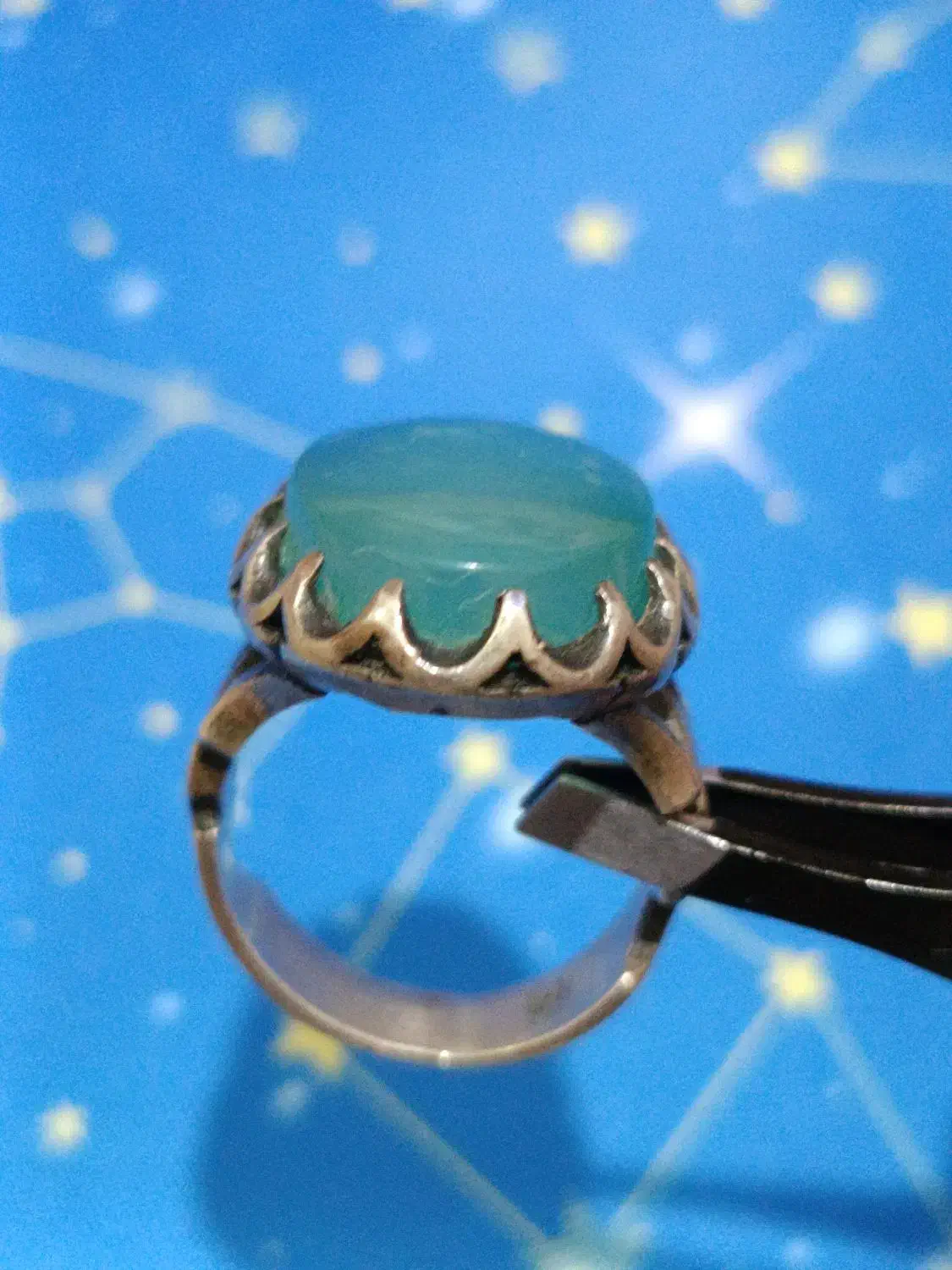 انگشتر نقره با عقیق سرخ و سبز یمنی|جواهرات|تبریز, |دیوار