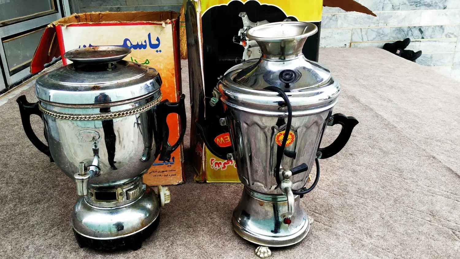 سماور گازی و برقی در حد نو سالم زخیم وسالم|سماور، چایساز، قهوهساز|دلند, |دیوار