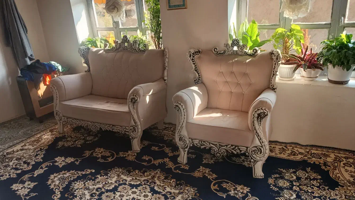 مبل هفت نفره|مبلمان خانگی و میز عسلی|چوبر, |دیوار