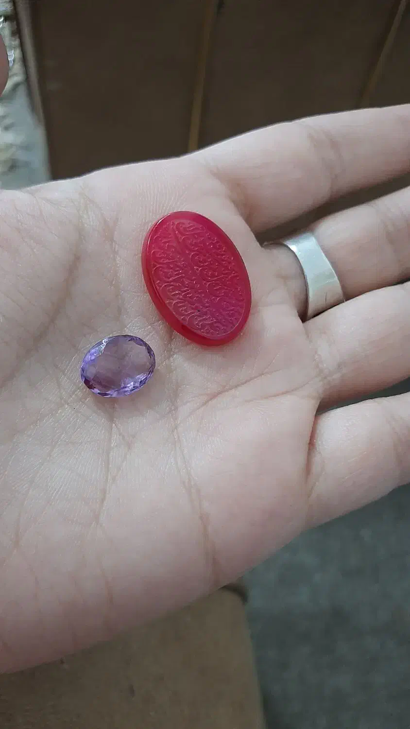 امیتیست وعقیق قرمزخطی|جواهرات|زاهدان, |دیوار