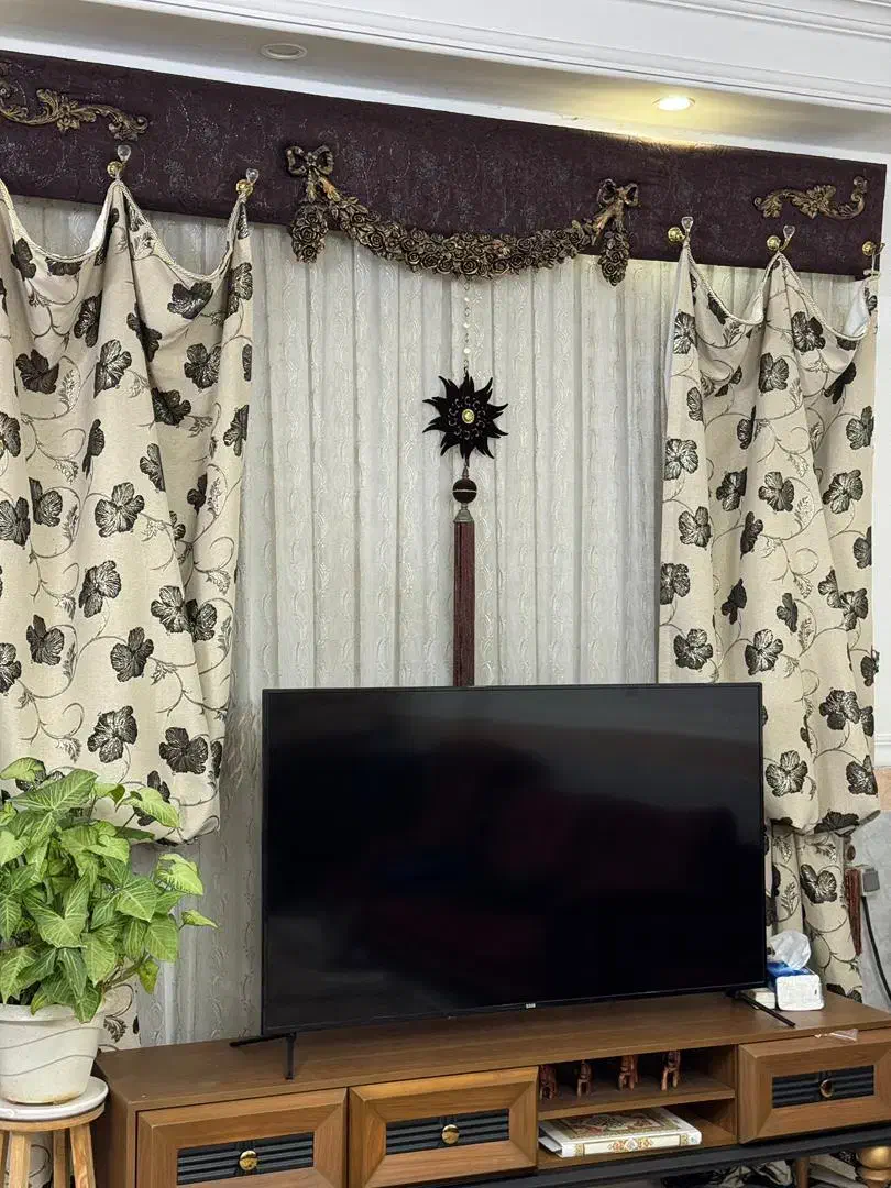 پرده پذیرایی|پرده، رانر، رومیزی|سرخنکلاته, |دیوار