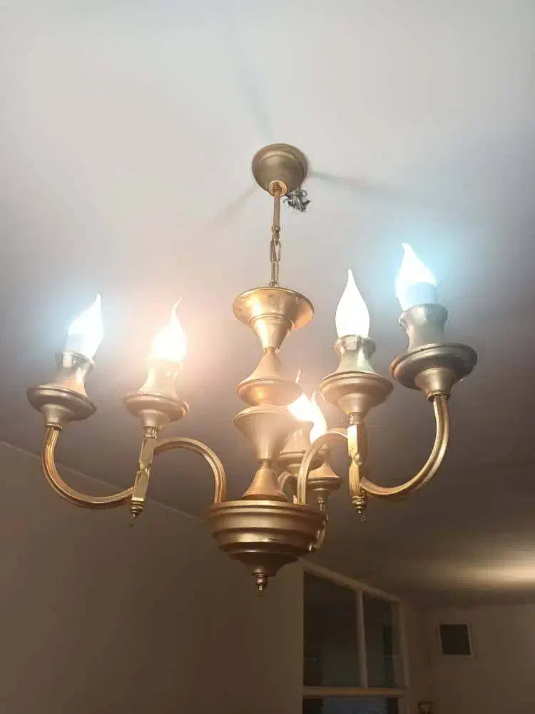 3 عدد لوستر آب کاری طلا|لوستر و چراغ آویز|تهران, امامت|دیوار