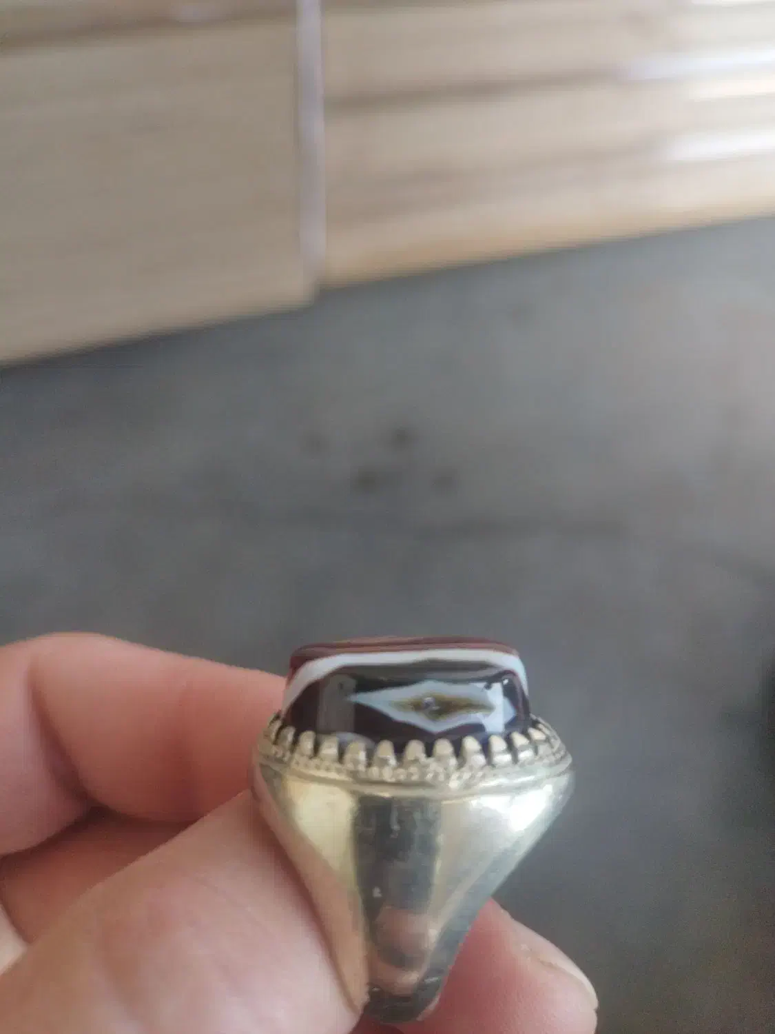 انگشتر عقیق سلیمانی|کلکسیون اشیاء عتیقه|هشتگرد, هشتگرد قدیم|دیوار