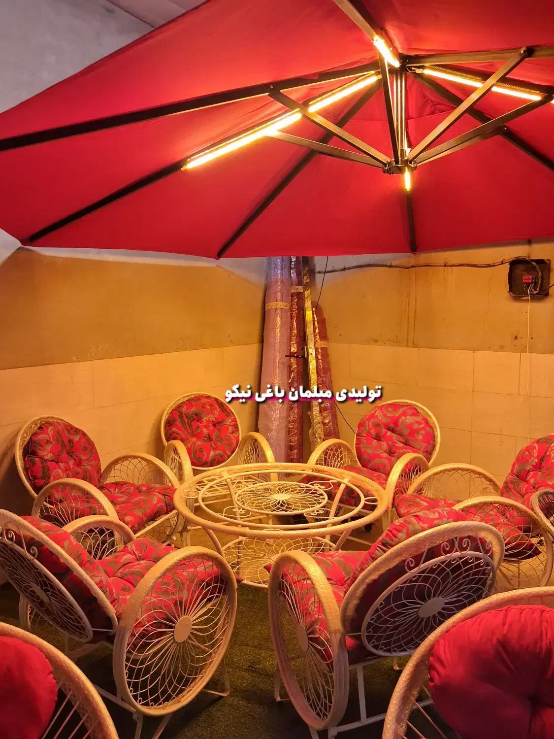 میز صندلی باغی/ مدل گلبرگ سنگین/ست ۶ نفره و ۴ نفره|صندلی و نیمکت|نوشهر, |دیوار