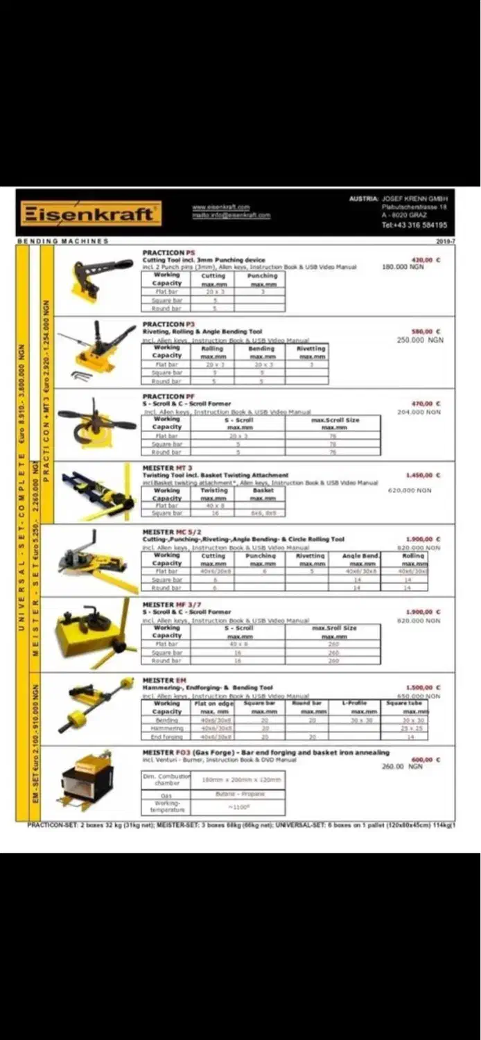 دستگاه آکبند آلمانی (ست خمکاری و فورج سرد فلزات)|ماشینآلات صنعتی|تهران, زیبادشت|دیوار