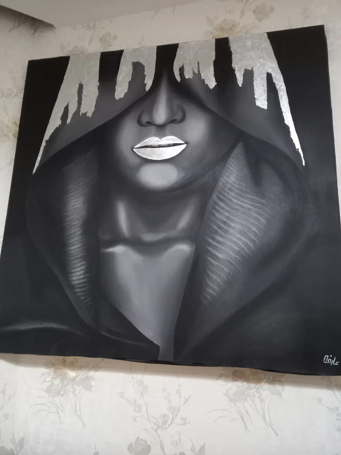 رنگ روغن سیاه پوست|تابلو، نقاشی، عکس|سبزوار, عظیمیان|دیوار