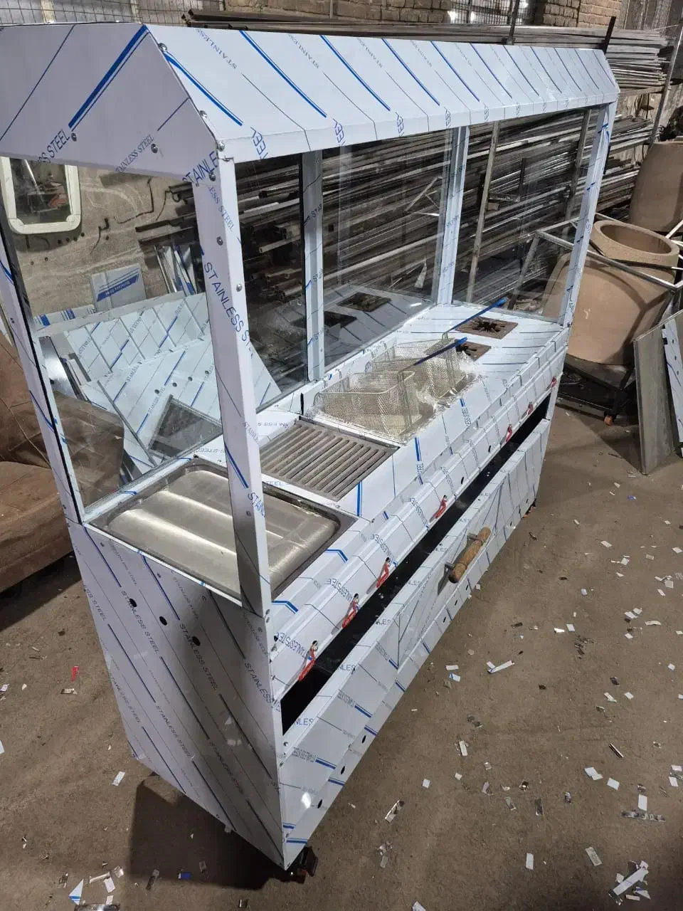 شعله اجاق چدن گریل فرپیتزا چرخدار|کافی‌شاپ و رستوران|کرج, فاز ۳ گوهردشت|دیوار