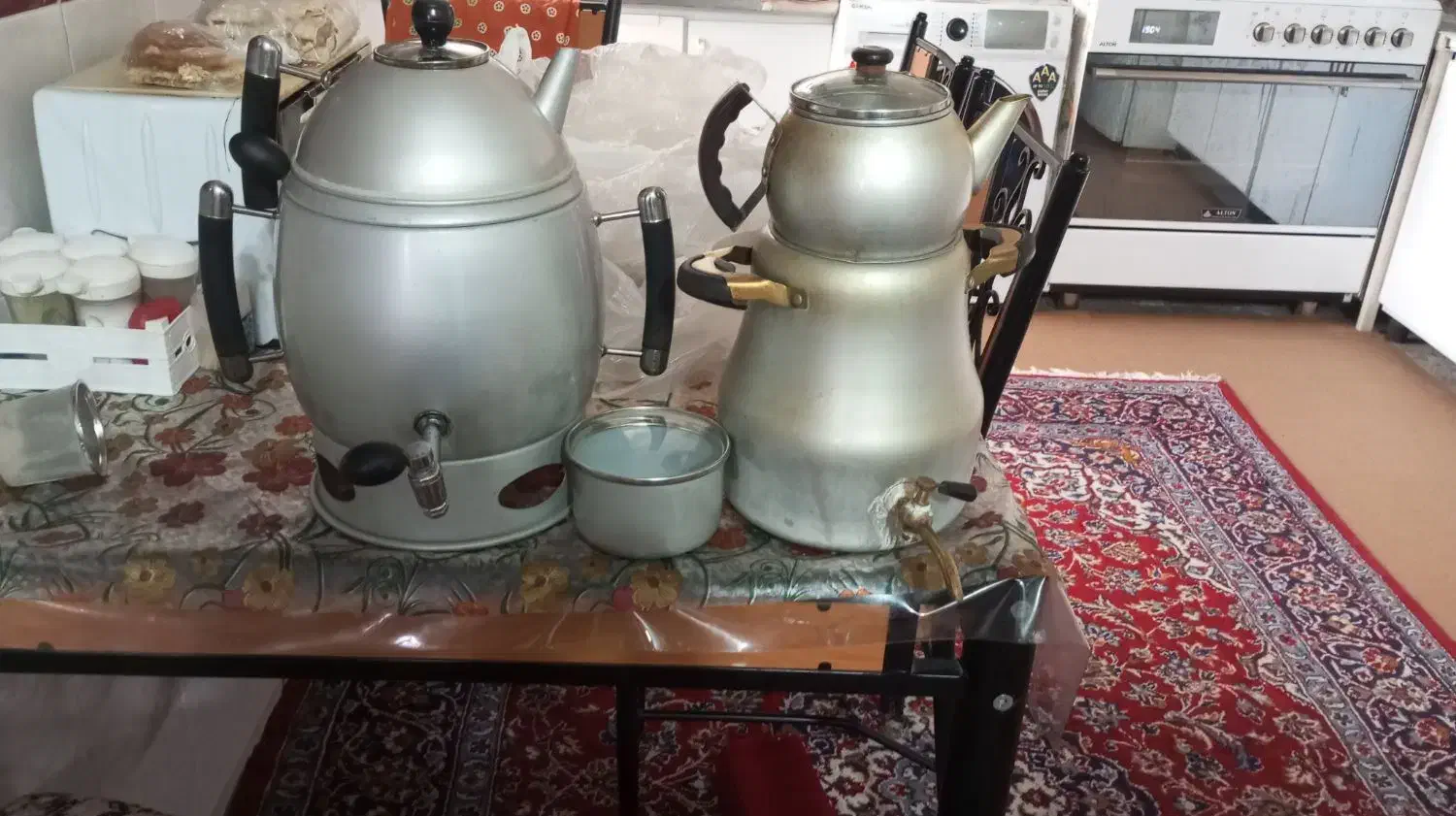 سماور روگازی باغوری وقندان|قوری، کتری، قهوه‌ساز دستی|دزفول, |دیوار