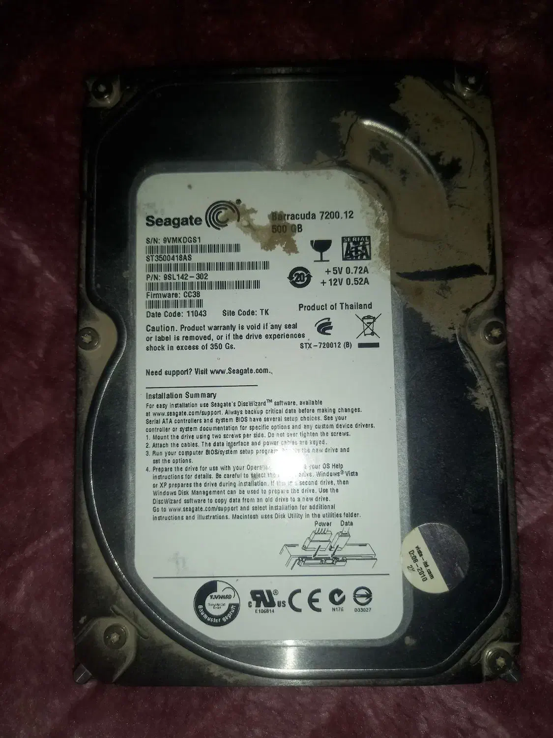 هارد ۵۰۰ و ۱۶۰ گیگ|قطعات و لوازم جانبی رایانه|مشهد, انقلاب|دیوار