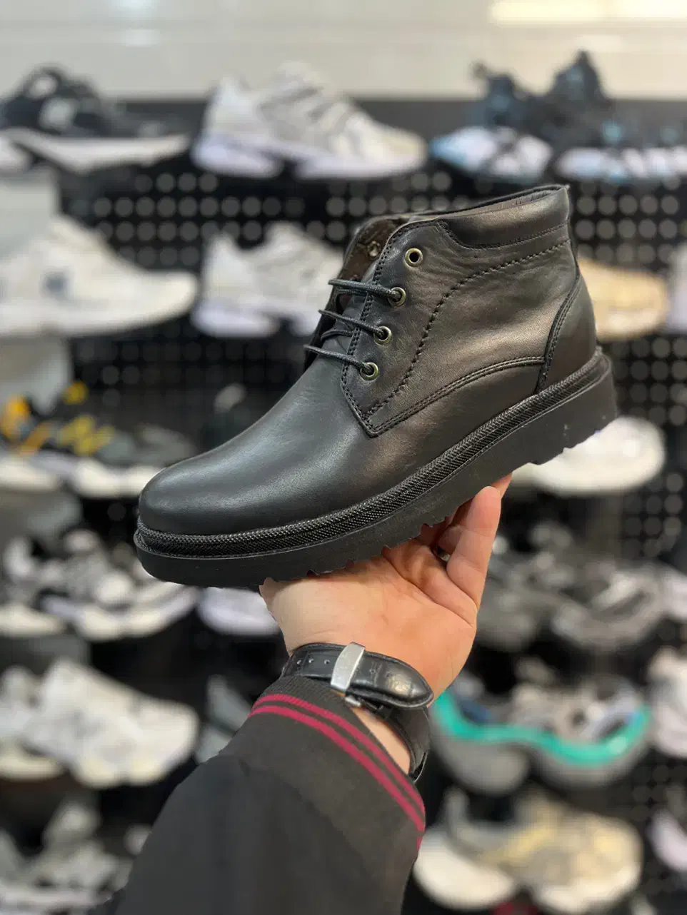 نیم بوت چرم طبیعی|کیف، کفش، کمربند|قم, نیروگاه|دیوار