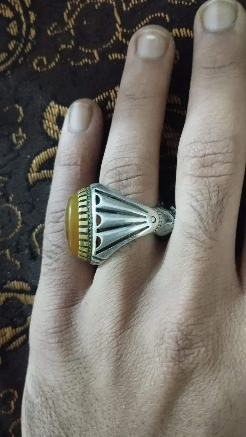 انگشتر عقیق پرتقالی|جواهرات|زابل, |دیوار