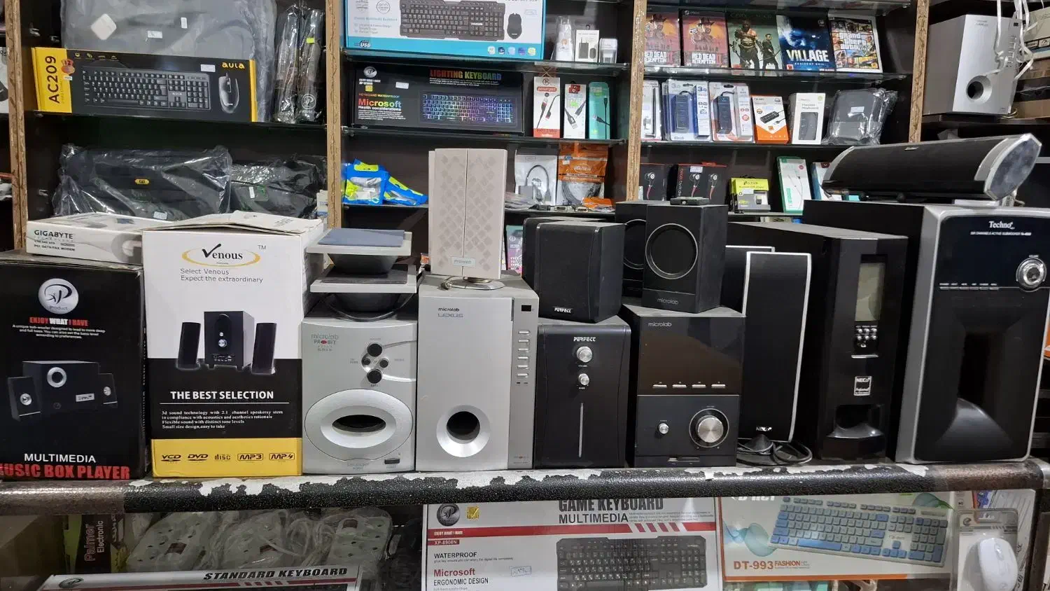 انواع اسپیکر های نو و کارکرده|سیستم صوتی خانگی|بابل, |دیوار