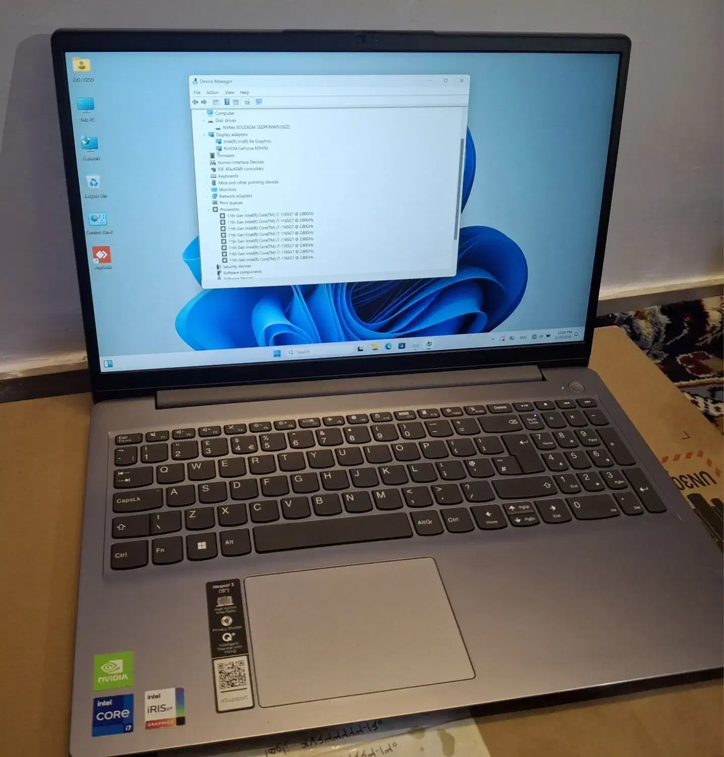 لپ تاپ Lenovo IP3 در حد نو و کم کارکرد|رایانه همراه|تهران, وردآورد|دیوار