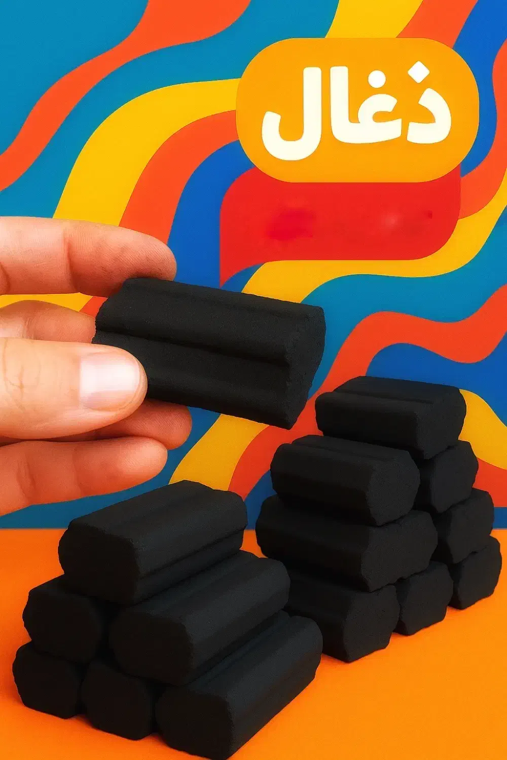 ذغال قلیان پوست پسته درجه یک صادراتی|عمدهفروشی|بابل, |دیوار