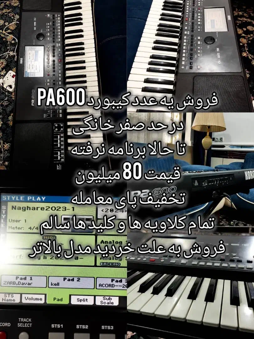 ارگpa600|پیانو، کیبورد، آکاردئون|دهدشت, |دیوار