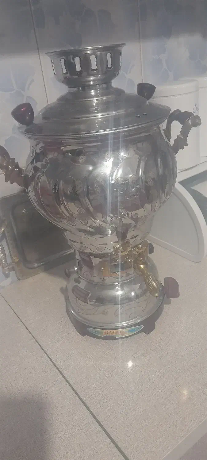 سماور گازی نو مناسب جهیزیه|سماور، چایساز، قهوهساز|اقبالیه, |دیوار