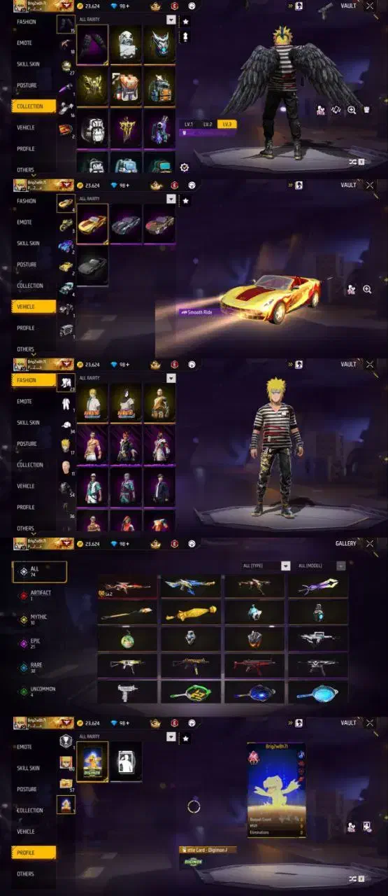 اکانت فیری فایر|کنسول، بازی ویدئویی و آنلاین|فلاورجان, |دیوار