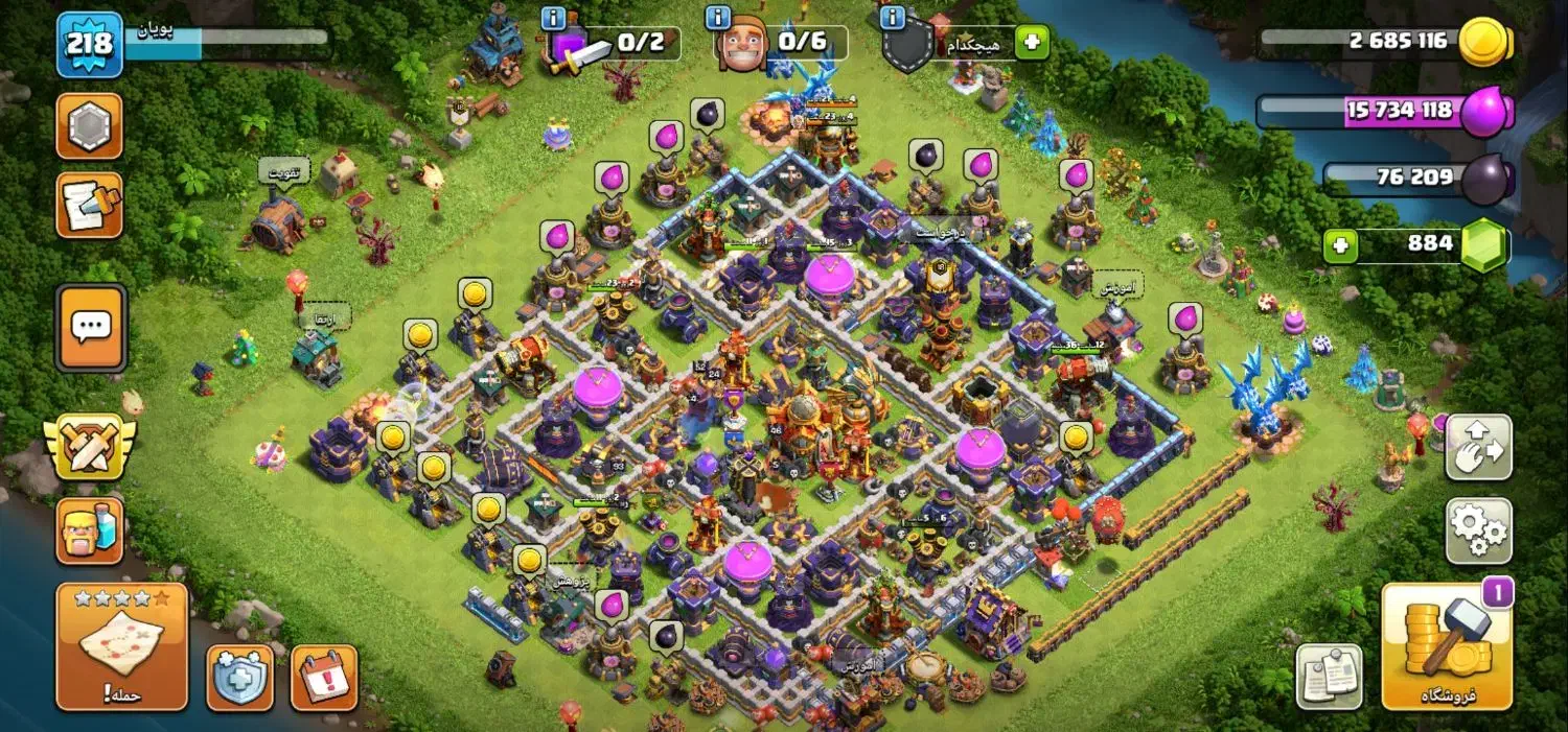 کلش 15 تقریبا مکس|کنسول، بازی ویدئویی و آنلاین|خرمآباد, |دیوار