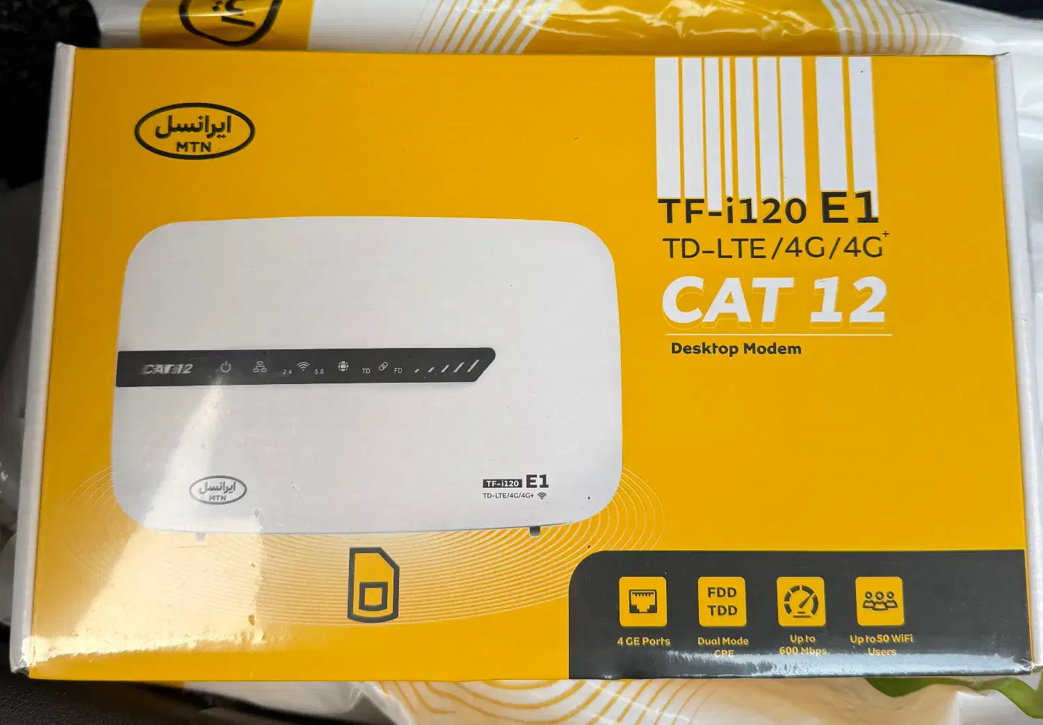 مودم 4G/TD-LTE ایرانسل مدل TF-i120 E1|مودم و تجهیزات شبکه|قزوین, |دیوار