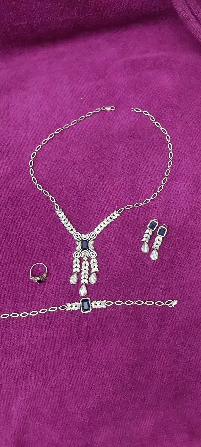 سرویس نقره یاقوت کبود، انگشتر نقره|جواهرات|فردیس, فردیس|دیوار