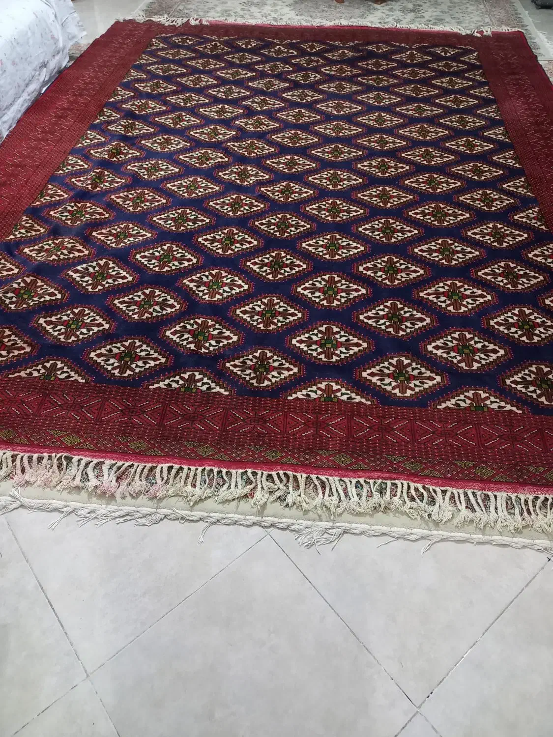 یک فرش ۱۲ متری ترکمن|فرش|فردیس, فردیس|دیوار