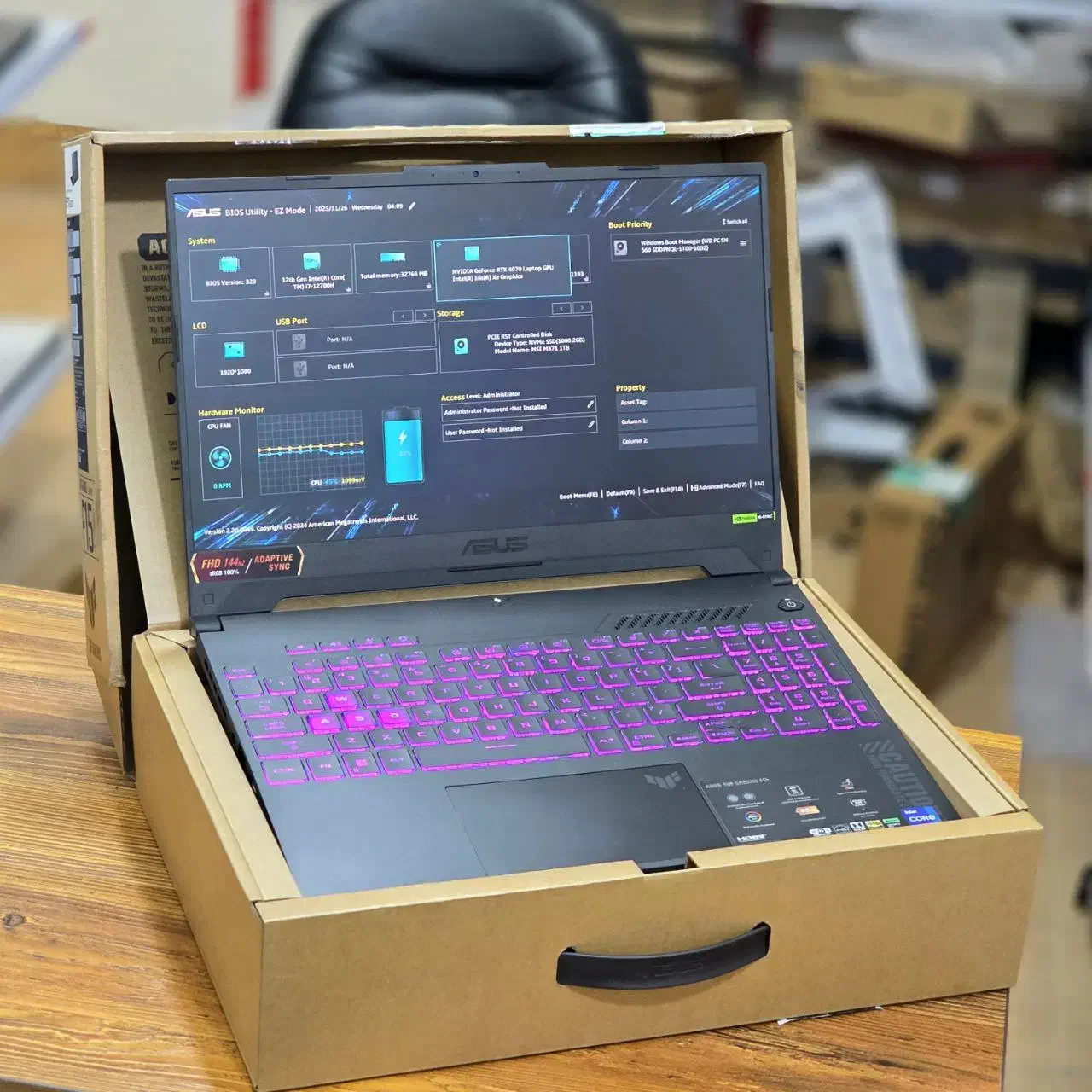 لپتاپ ایسوس Asus FX507ZI رم 32 هارد 2 ترا RTX4070|رایانه همراه|شیراز, ملاصدرا|دیوار