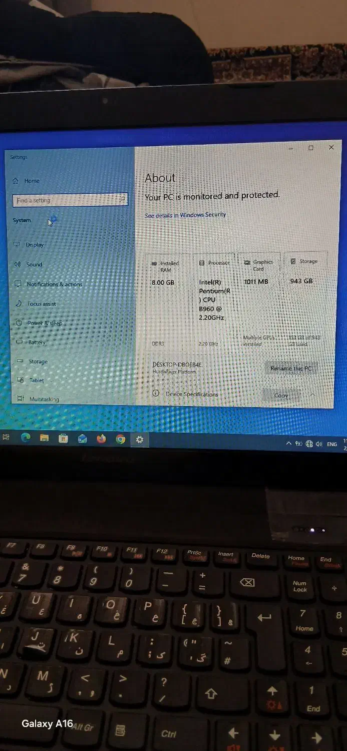 لپ تاپ lenovo مدل b570e|رایانه همراه|کرج, حصارک بالا|دیوار