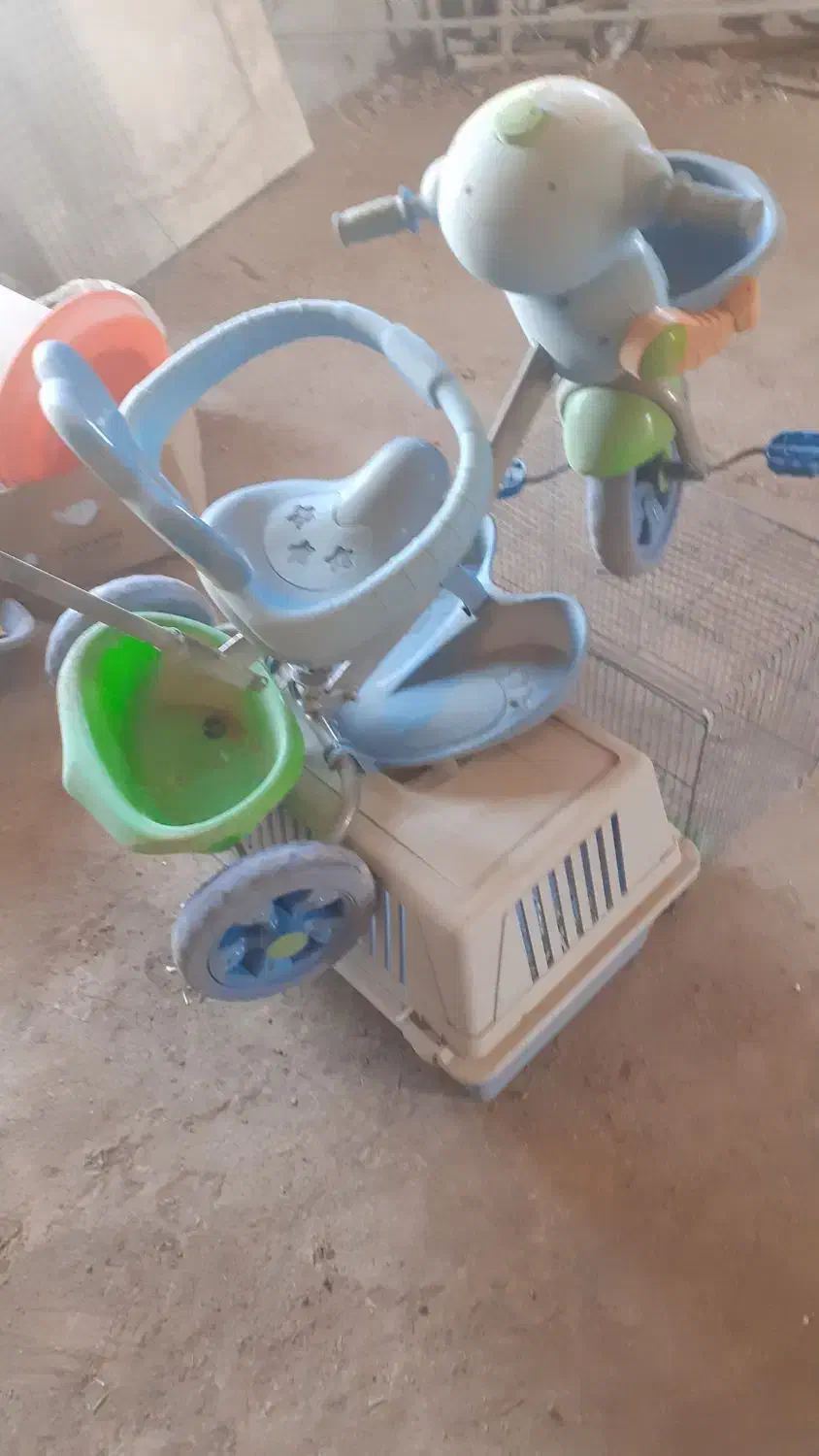 سه چرخه کودک قفس|اسباببازی بچه|سهند, |دیوار