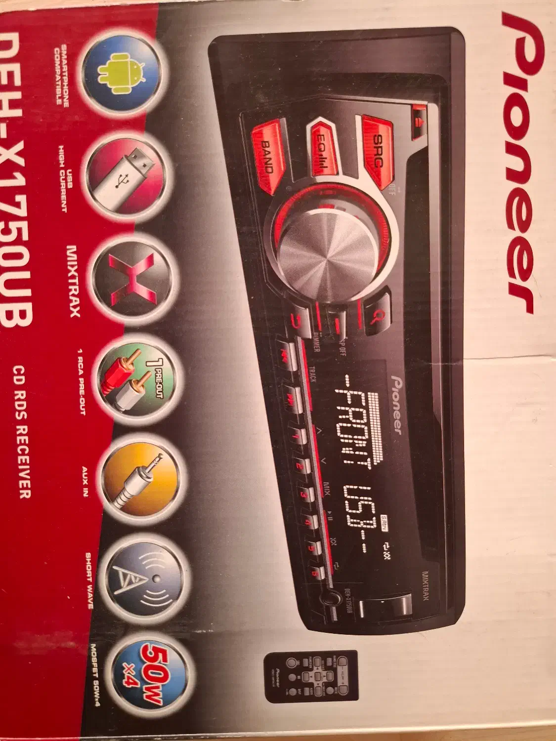 پخش کننده خودرو پایونیر مدل DEH-X1750UB|قطعات یدکی و لوازم جانبی|بندر انزلی, متروپل|دیوار