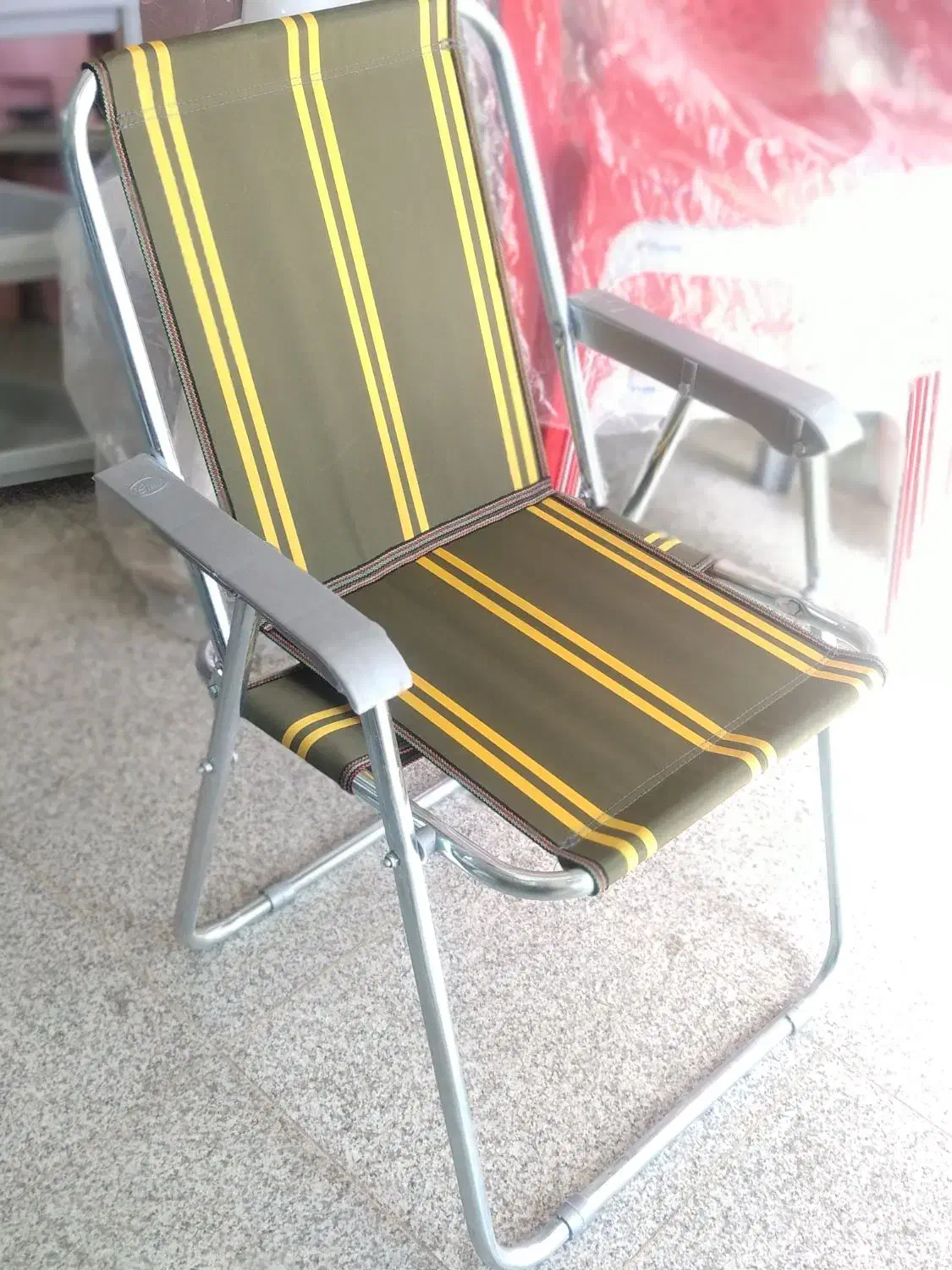 صندلی ساحلی تاشو  7 فنره پارچه برزنت|صندلی و نیمکت|قم, شهرک امام حسین|دیوار