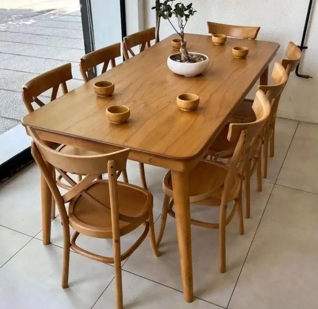 %میزناهارخوری ۲نفره لهستان کف چوب%|میز و صندلی غذاخوری|تهران, امام حسین|دیوار