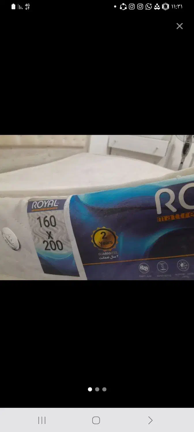 تشک دو نفره فنری|تشک تختخواب|علی‌آباد کتول, |دیوار