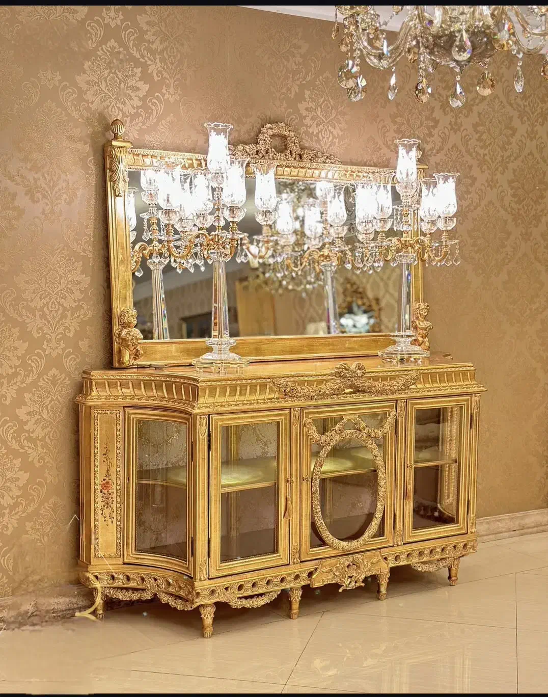 کنسول لوکس چوبی|بوفه، ویترین، کنسول|تبریز, |دیوار