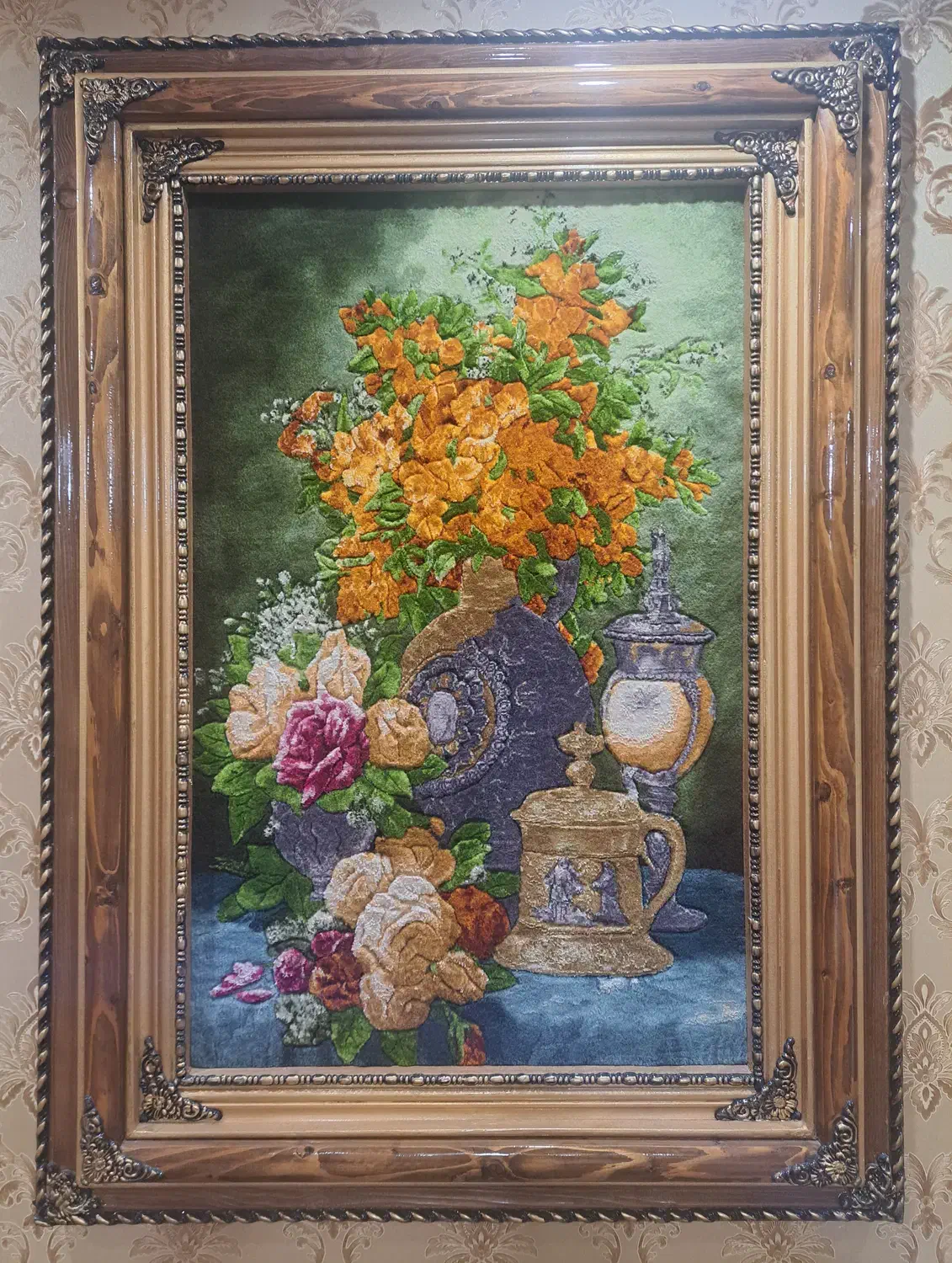 تابلو فرش ابریشم|تابلو فرش|اردبیل, |دیوار