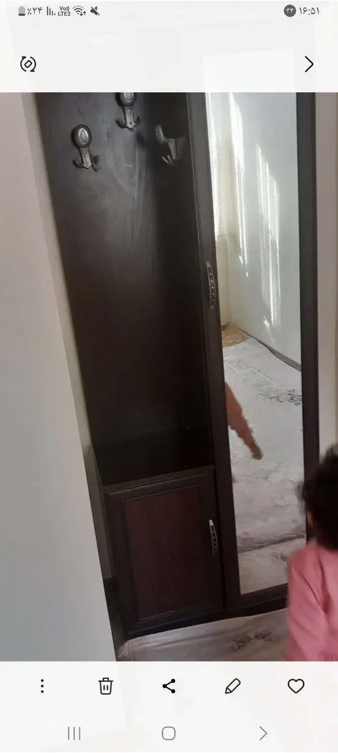 یک عدد جالباسی در حدنو|جاکفشی، کمد، دراور|تهران, وحیدیه|دیوار