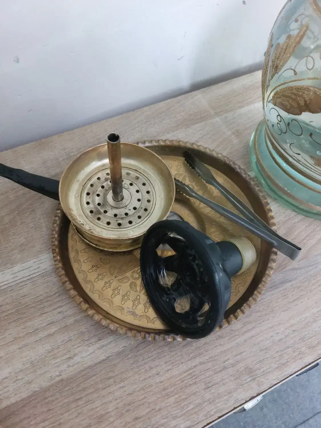 قلیان برنجی|کلکسیون و سرگرمی|کرج, مصباح|دیوار