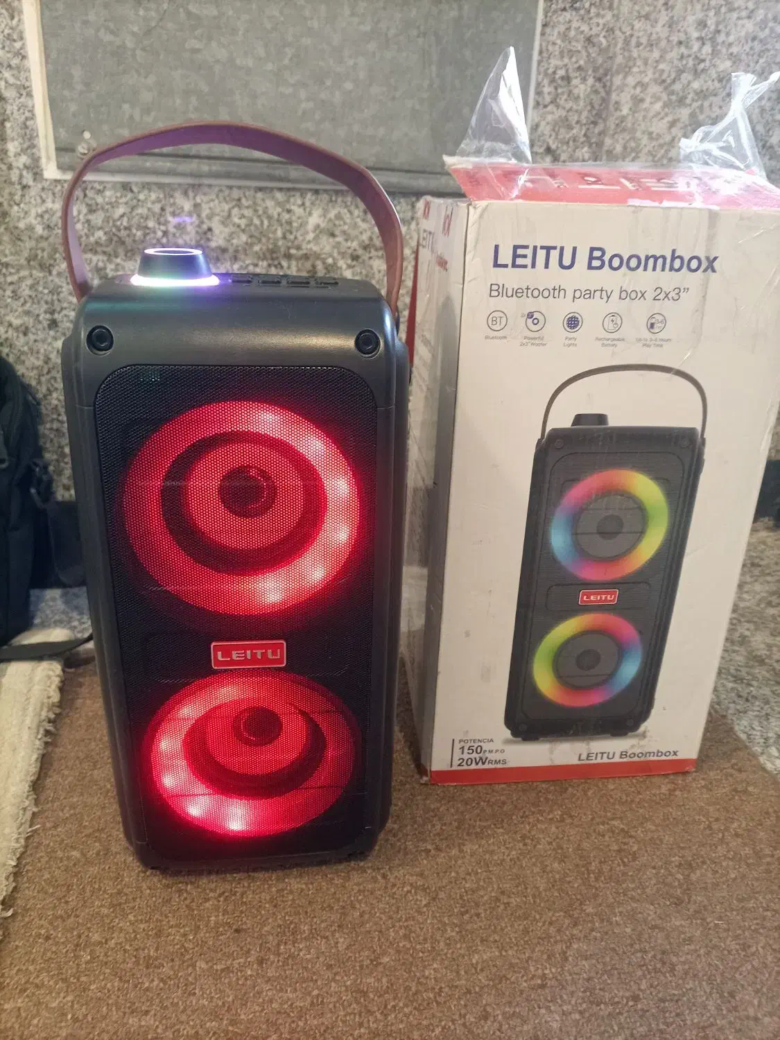 اسپیکر بلوتوثیboombox leito|پخش‌کننده همراه|تهران, جنت‌آباد جنوبی|دیوار