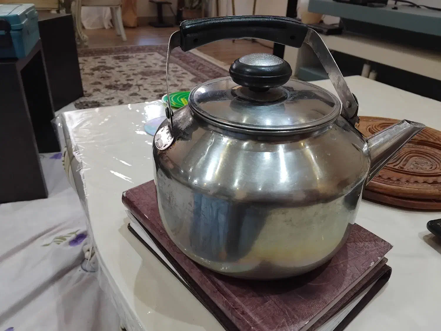 کتری استیل|قوری، کتری، قهوه‌ساز دستی|همدان, |دیوار