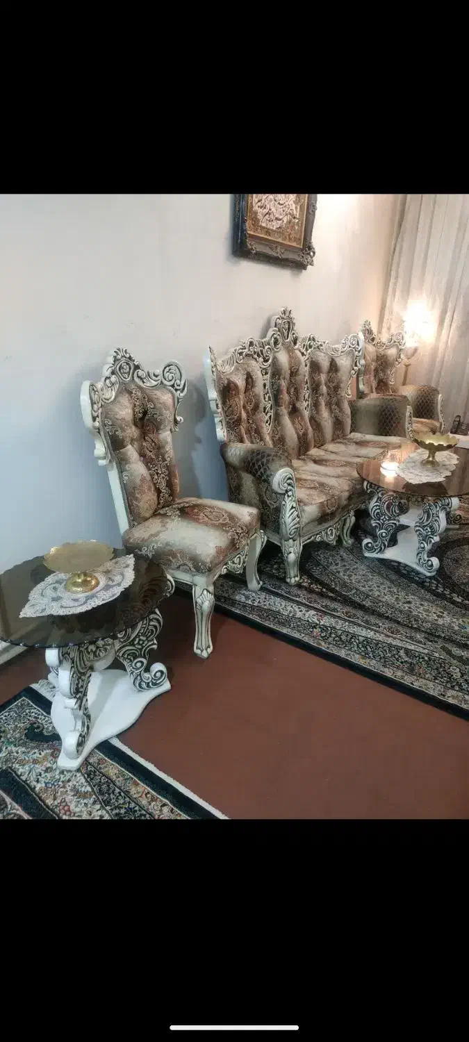 مبل 7 نفره سلطنتی|مبلمان خانگی و میز عسلی|تهران, مشیریه|دیوار