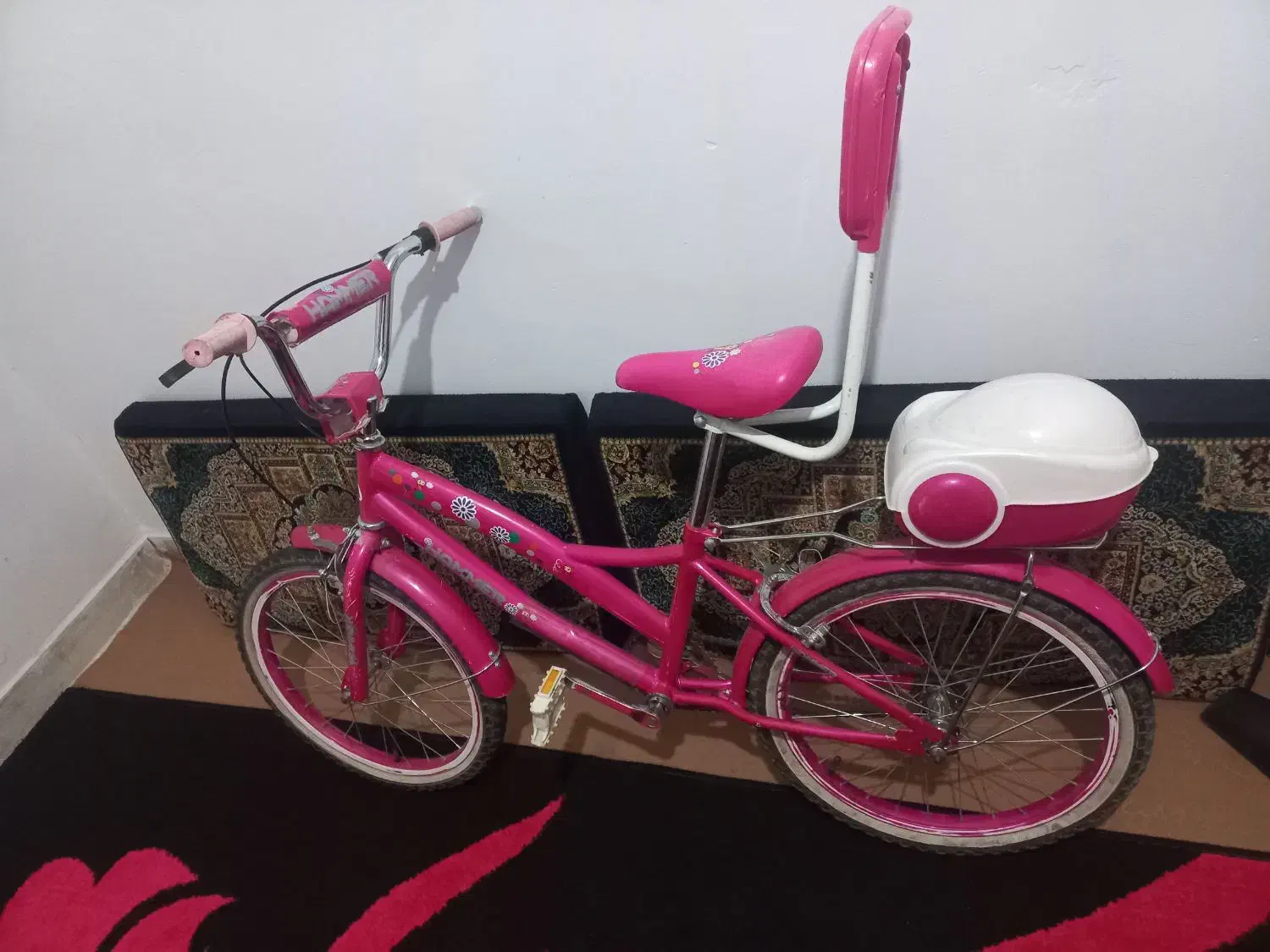 دوچرخه ۲۰ دخترانه صورتی|دوچرخه، اسکیت، اسکوتر|پاکدشت, شهرک امام رضا|دیوار